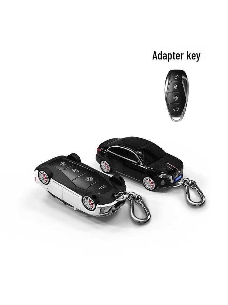 Hongqi H5 Key Fob Shell: Protective, Creative, Modified Plastic Cover with Personality Buckle.