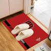 Fla-mengo Club Crest Printed Office Carpet Chair Cushion  Entryway Rug, Rugs for Living Room, Bedroom Christmas gifts