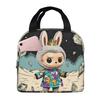 Picnic Bag For Primary And Secondary School Students Lunch Bag Cartoon Animation Printed Thermal Insulation Bag