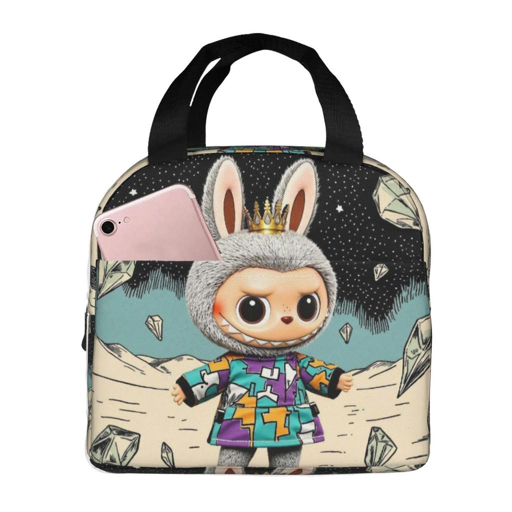 Picnic Bag For Primary And Secondary School Students Lunch Bag Cartoon Animation Printed Thermal Insulation Bag