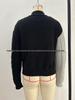 Women's Color Block Half-High Collar Cable Knit Sweater - Autumn/Winter European & American Loose Casual Style