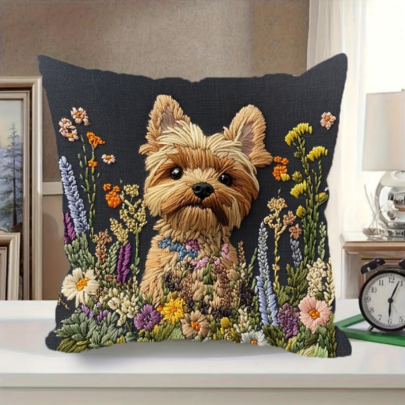 Yorkie Hund Wurf Kissenbezüge Stuhl Wohnzimmer Kissenhülle Gemütlich Reißverschluss Sofa Kissenbezüge Schlafzimmer Innen H Ome Dekor