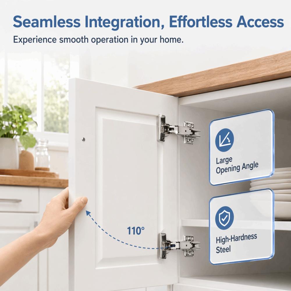3pcs 165 Degree Cabinet Hinge Soft Closing Closet Hinge Durable Door Hinge Cabinet