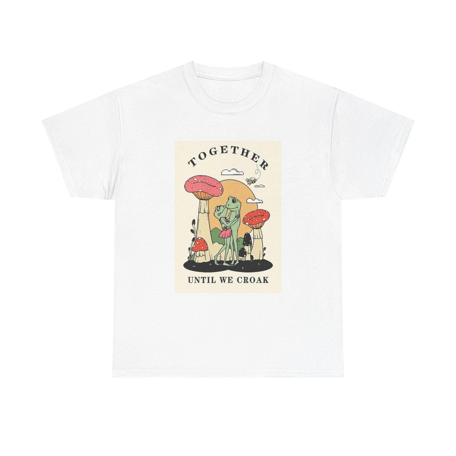 Trippy Mushroom Hunter Tshirt Mystical Graphic Vibe Unisex Heavy Cotton Toads XL