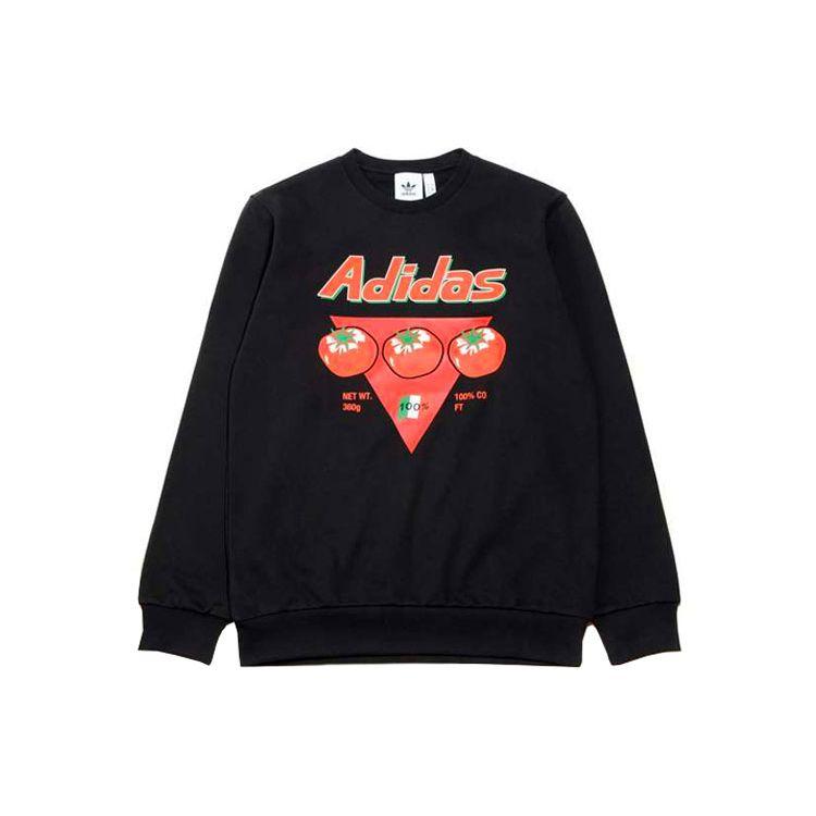 

Adidas Originals Trefoil Bodega Can с круглым вырезом, мужские топы, черные ED7065 S