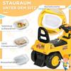 Ride-On Excavator Ride-On Digger with Shovel Kids Excavator with Storage Under Seat Sliding Car Toy Excavator for Sitting Up To 30kg