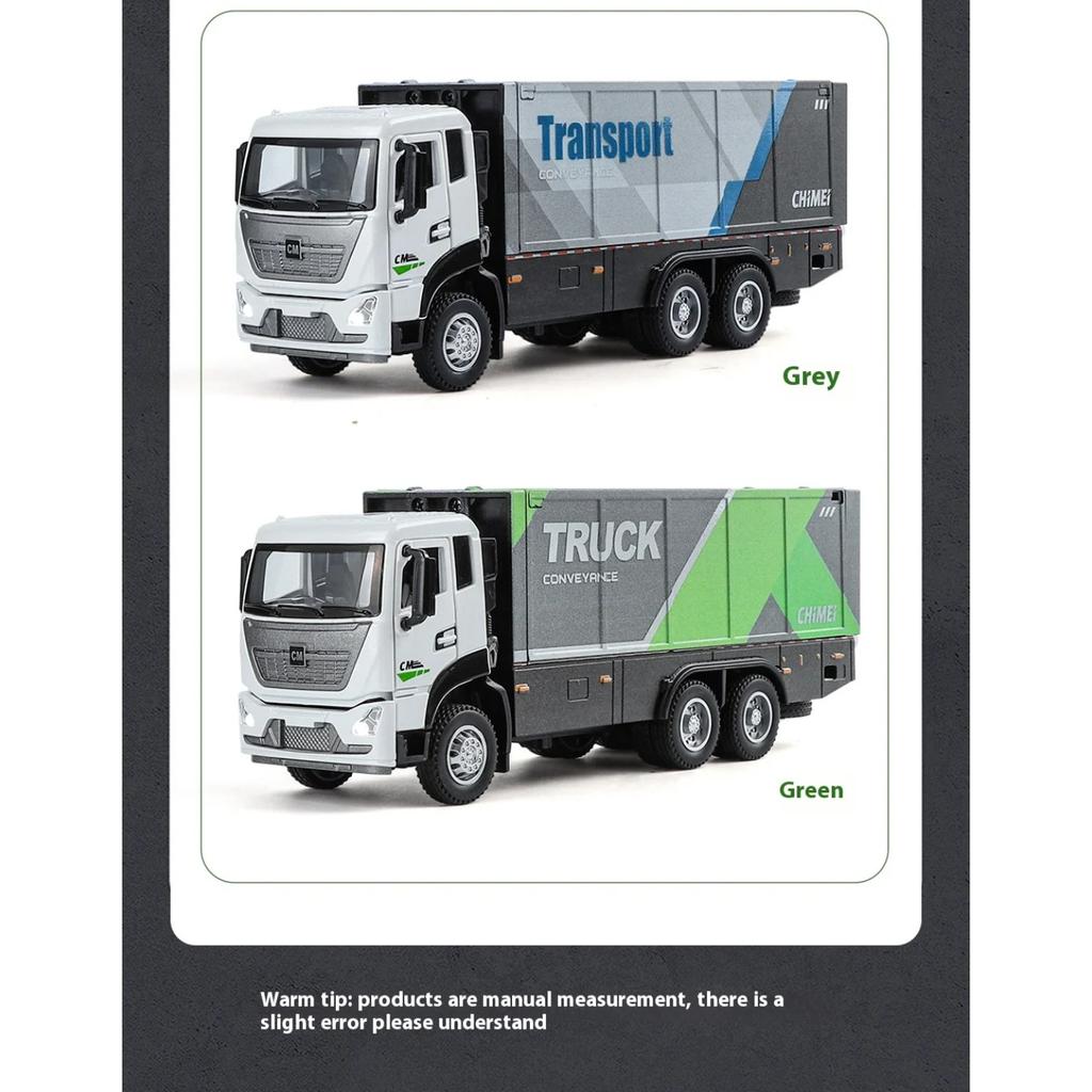 1/32 Wingspan Container Truck Alloy Toy Diecast Engineering Vehicle Model Collection of Hobby Decorative Fine Ornaments Kids Toy