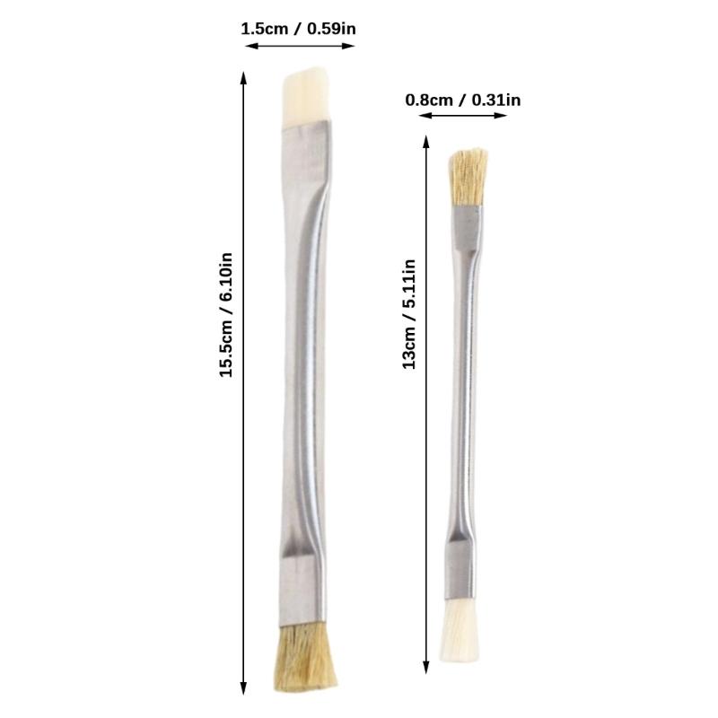 Phone Motherboard Cleaning Brush,Double Head Anti-Static Hard Brush,Motherboard Cleaning Tool Cleaning Brush