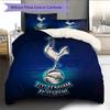 Tottenham Hotspur Football Club Pattern Bedding Quilt Set  Home Decoration  Gift (1 * duvet cover + 2 * pillowcase  without core)