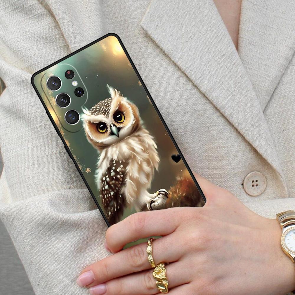 Animal Owl Cell Phone Case for Samsung Galaxy S26 Ultra S25 S24 S23 S22 S21 S20 Note10 Cover
