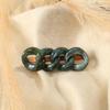 Marble Chain Bangs Hair Clip (Green)