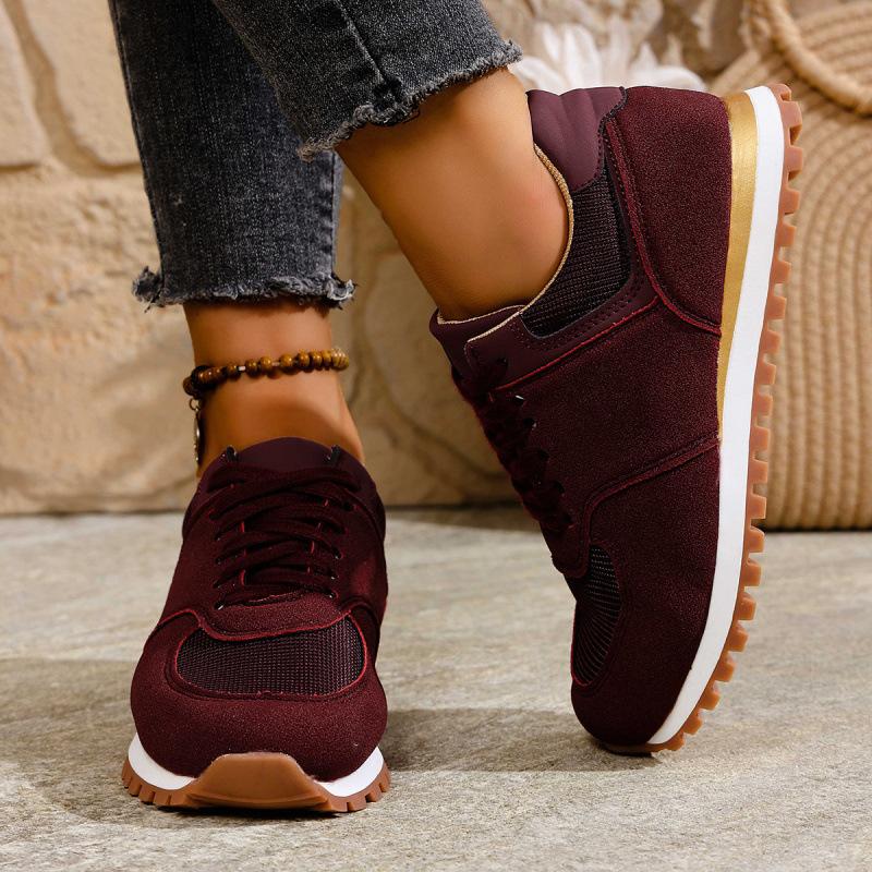 Thick-soled German training shoes autumn plus size new round toe lace-up casual sports Forrest Gump shoes