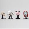 New 8Pieces/Set Cartoon The Nightmare Sally Skellington Jack Action Figure Toy Christmas PVC Model Vinyl Figurine Halloween Gift