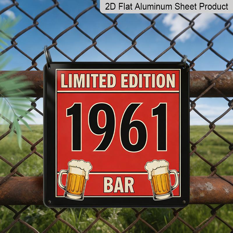 

2D Flat, 1pc, Beer Mugs Vintage Metal Aluminum Sign, Outdoor Plaques & Wall Decor, Christmas Gifts, Gifts for Dad, Gifts for Men, Birthday Gift 20*20cm