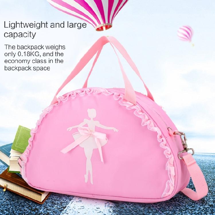 Girl Ruffle Lace Ballet Dance Bag Cute Handbag Crossbody Shoulder Bag Backpack