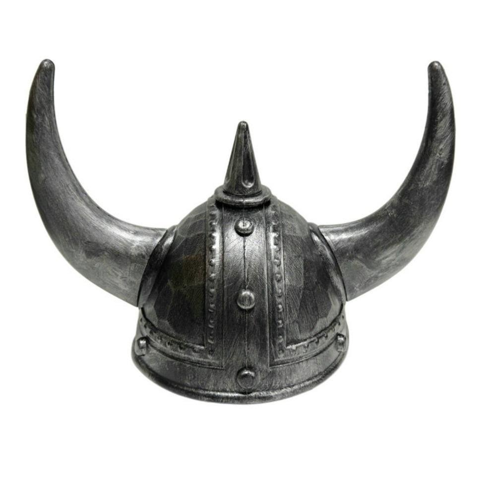 Antik aussehender Wikingerhorn-Hut Helm Kunststoff-Stierhorn Kopfbedeckung Herren Damen