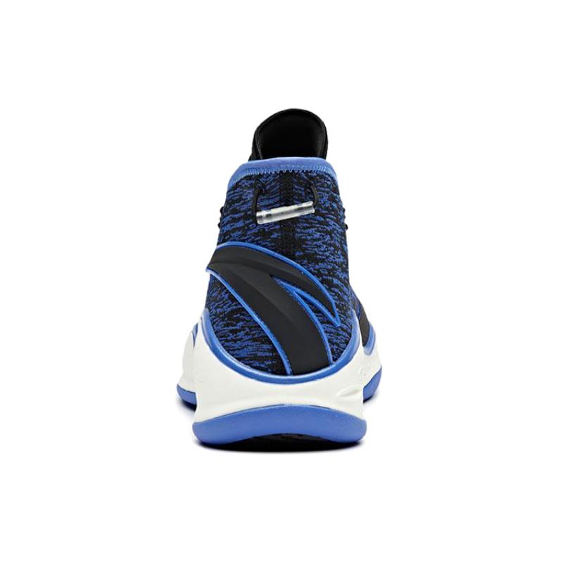 Anta Thompson KT Basketball Anti-Slip Wear-Resistant High-Top Basketball Shoes Men's Black Blue Sneakers 112011601-2