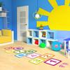 Multicolor Hopscotch Floor Stickers Parent-Unisex Self-adhesive Lattice Number Game Decals 10/15/20cm Waterproof