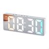 62KD LED Alarm Clock With Mirror Surfaces Temperature Date Display USB Battery Powered Bedroom Home Desktop Accessories