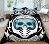 Quilt Cover 3D Printing Skull Home Bedclothes with Pillowcase King Double Size Soft Bed Set Luxury Duvet Cover