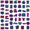 10/30/50pcs Neon Inspirational Phrases Cartoon Stickers Aesthetic DIY Notebook Guitar Skateboard Cool Graffiti Sticker Toy Gifts