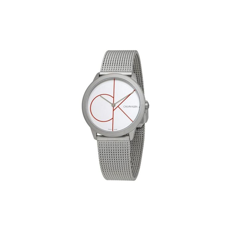 Calvin Klein CK Quartz Watch Stainless Steel Band 40mm 35mm White Dial Unisex watches K3M52152/K3M51152