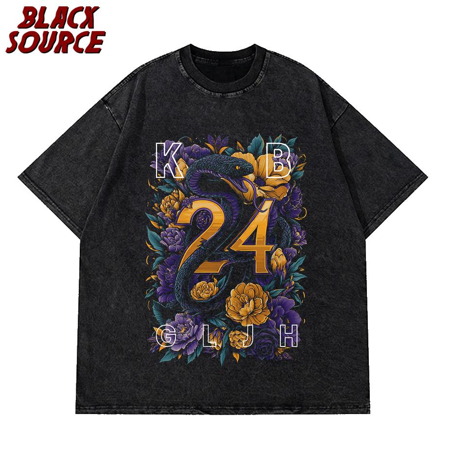 24 Legacy T-Shirt Men Oversized Basketball Graphic Tee Soft Cotton Breathable Streetwear Hoops Fan Casual Summer Top L