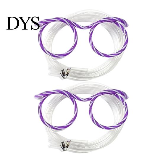 Wiederverwendbare Kinderstrohhalme 2 Stück Brille, Extra-lange biegbare Trinkhalme, Lustiges interaktives Spielzeugdesign, Party für Geburtstagsfeiern Lustiges Accessoire