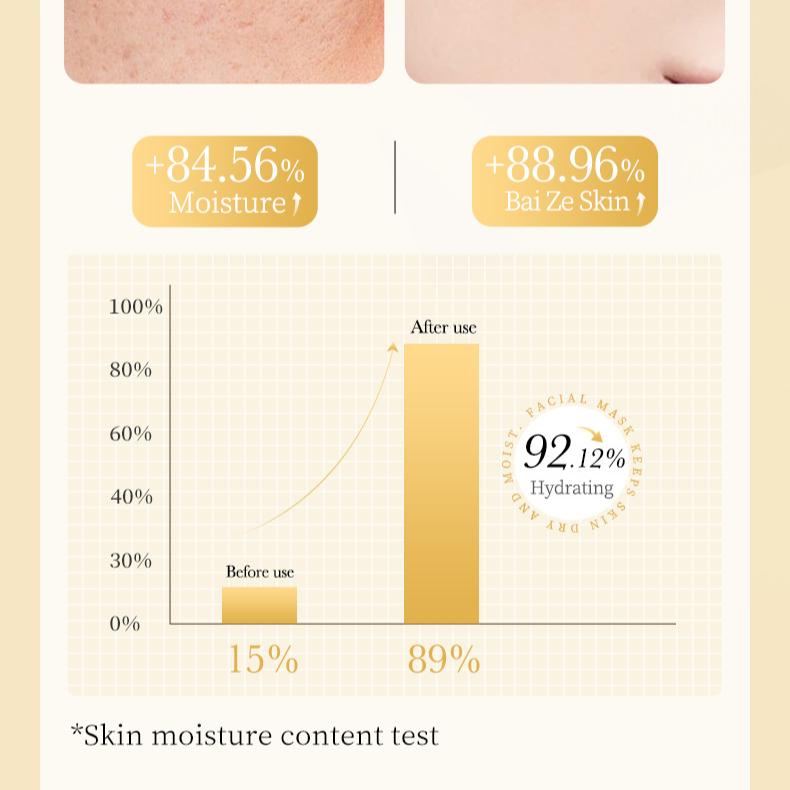 Maske Hyaluronsäure Ampulle VC Essenz Maske Gesichtsmaske Feuchtigkeitsspendend Feuchtigkeitsspendend Feuchtigkeitsspendende Maske