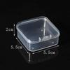 5.5cm Translucent PP Plastic Box with Lid for Beads, Jewelry, or Parts Storage