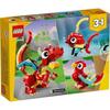 LEGO Creator Red Dragon Toy Birthday Present Blocks Educational Boy Girl Kids Age 6 7 8 9 Animal Creature 31145
