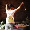 Lightweight Bamboo-woven Baskets Round Handmade Woven Storage Container  Farmhouse