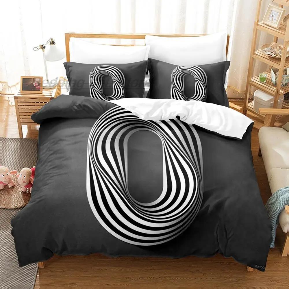 Lucky Number 3D Bedding Set Single Twin Full Queen King Size Duvet Cover Sets for Adult Kids Bedroom