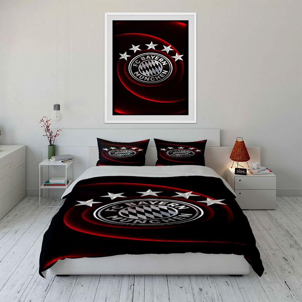 FC Bayern Munich Logo. Bedding Sets Duvet Cover Sets Duvet Covers Pillowcases(1 * Duvet Cover 2 * Pillowcases Without Duvet Insert)