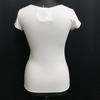 Chloe Made in Italy Logo Print Stretch Short Sleeve T Shirt White Women’s Size 40 M L(USED)