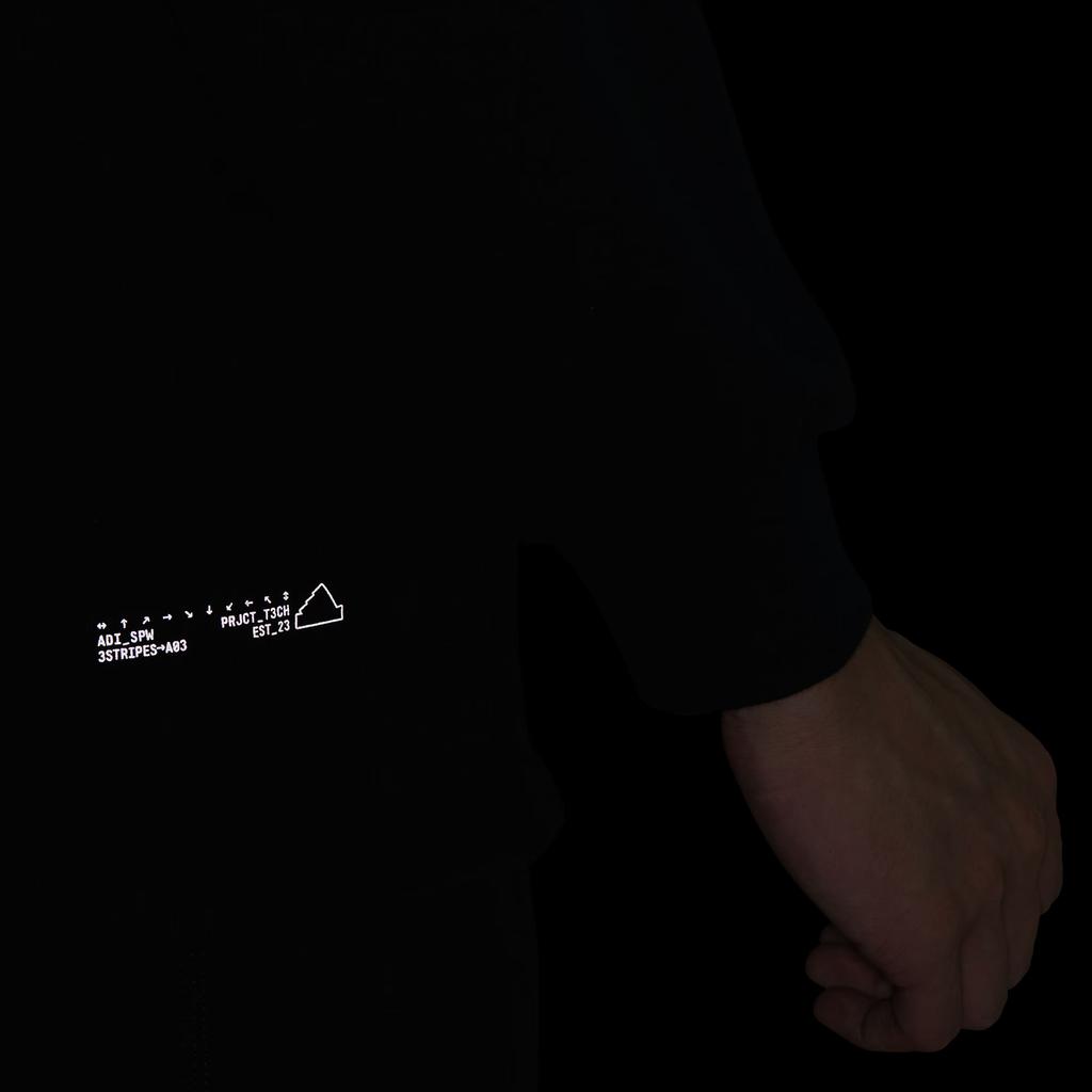 Adidas Tech Rain Crew Sweatshirt Soft Comfortable Sports Casual Hoodie Men Sweatshirt Black JI8671