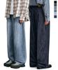 DECET [Fashion Planet X Decet][Linen-Like] Relaxed Wide Denim Jeans Dcpt064 (Type A)