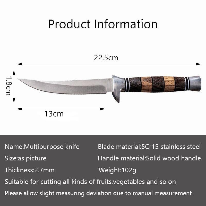Geschmiedetes 5Cr15Mov Edelstahl Kochmesser Camping Serbisches Messer Küche Metzger Ausbeinmesser