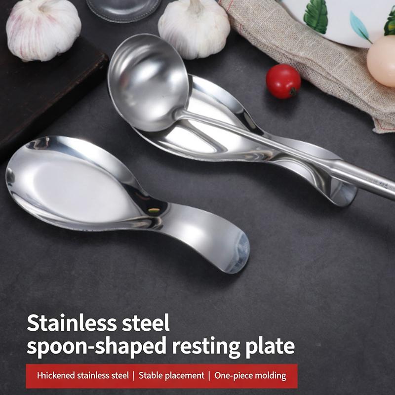 Large Stainless Steel Spoon Holder Heat-Resistant Cooking Spoon Holder Coffee Spoon Holder