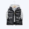 2023 Autumn Corduroy Standing Collar Vest Children Warm Thicken Vest Baby Cotton Waistcoat Kids Outerwear Coat Boys Girls Jackets Vest