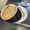 New black temperament elegant beret female face small versatile spring and summer breathable thin decorative painter hat
