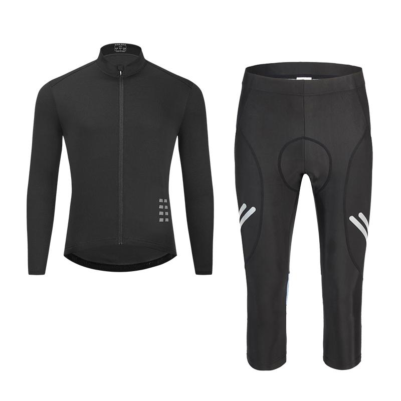 

Комплекты для велоспорта WOSAWE Road Bike с длинными рукавами, джерси с гелевой подкладкой, короткие дышащие брюки 3XL чёрный