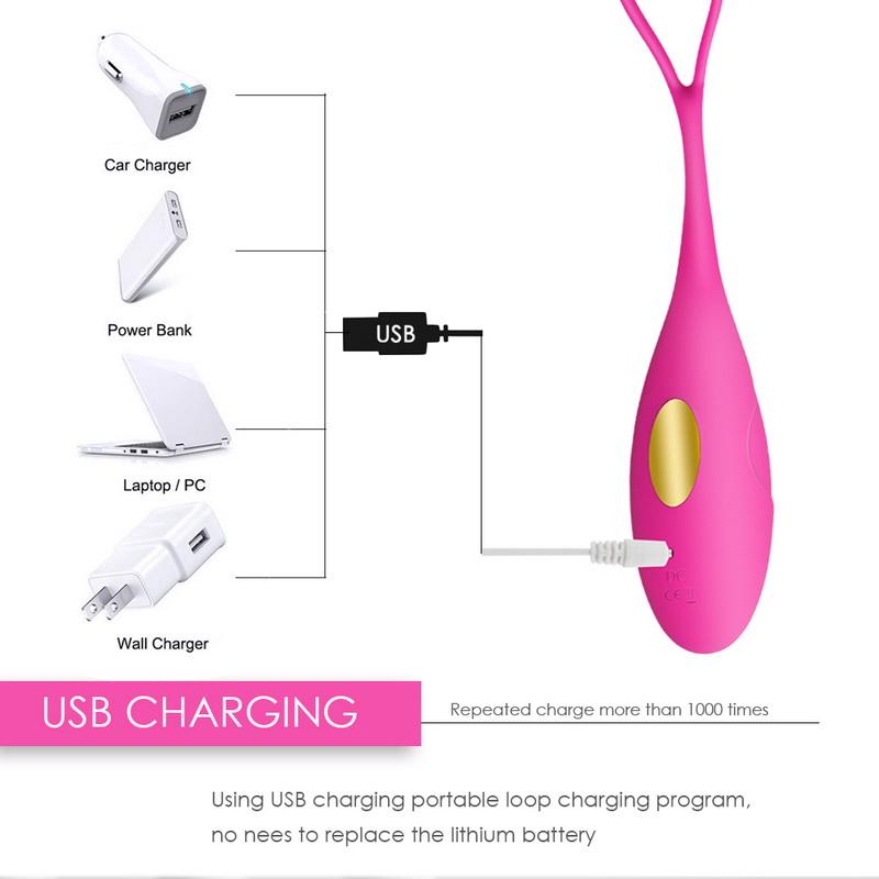 Wireless Remote Control Vagina Balls Silicone Bullet Egg Vibrators USB Rechargeable Massage Ball Adult Sex Toys