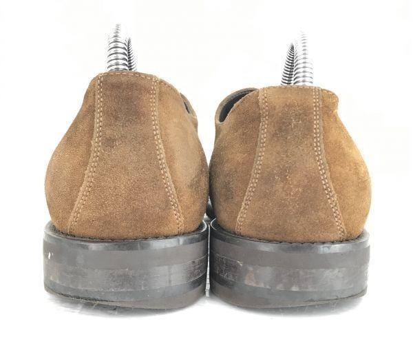 Italy Made/BETTACCINI/Goodyear Welt Suede Leather Plain Toe Shoes/26.5/Brown/(USED)