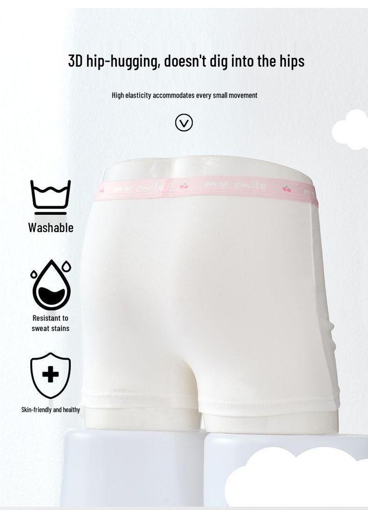 Girls' Pure Cotton Boxer Briefs - No Wedgies, Comfortable Shorts for Little Girls