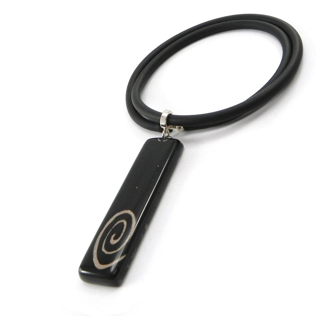 Les Trésors De Lily [D5399] - Designer Necklace 'Dizzy' Black / Bronze