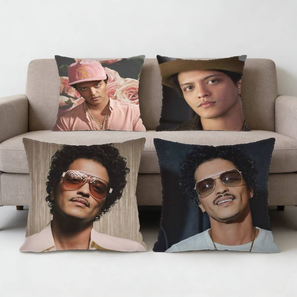 Fine Glasses Unisex Bruno Mars The Romantic Pillow Case Sofa Living Room Bedroom Headboard Backrest Cushion Square Cushion Nap Time