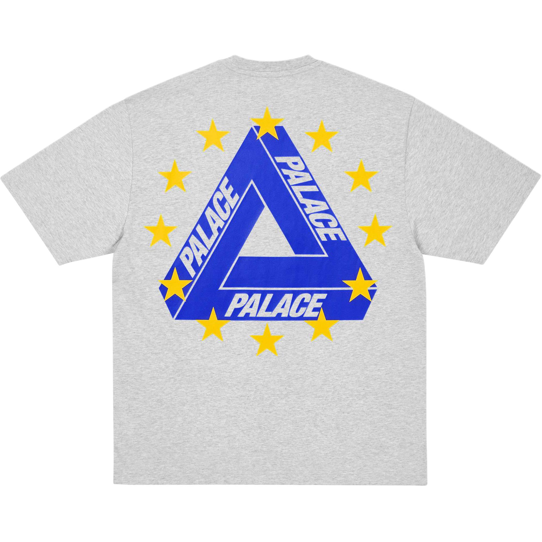 

Palace Eu Tri T-Shirt Grey Marl Unisex Tops P29TS249 XL