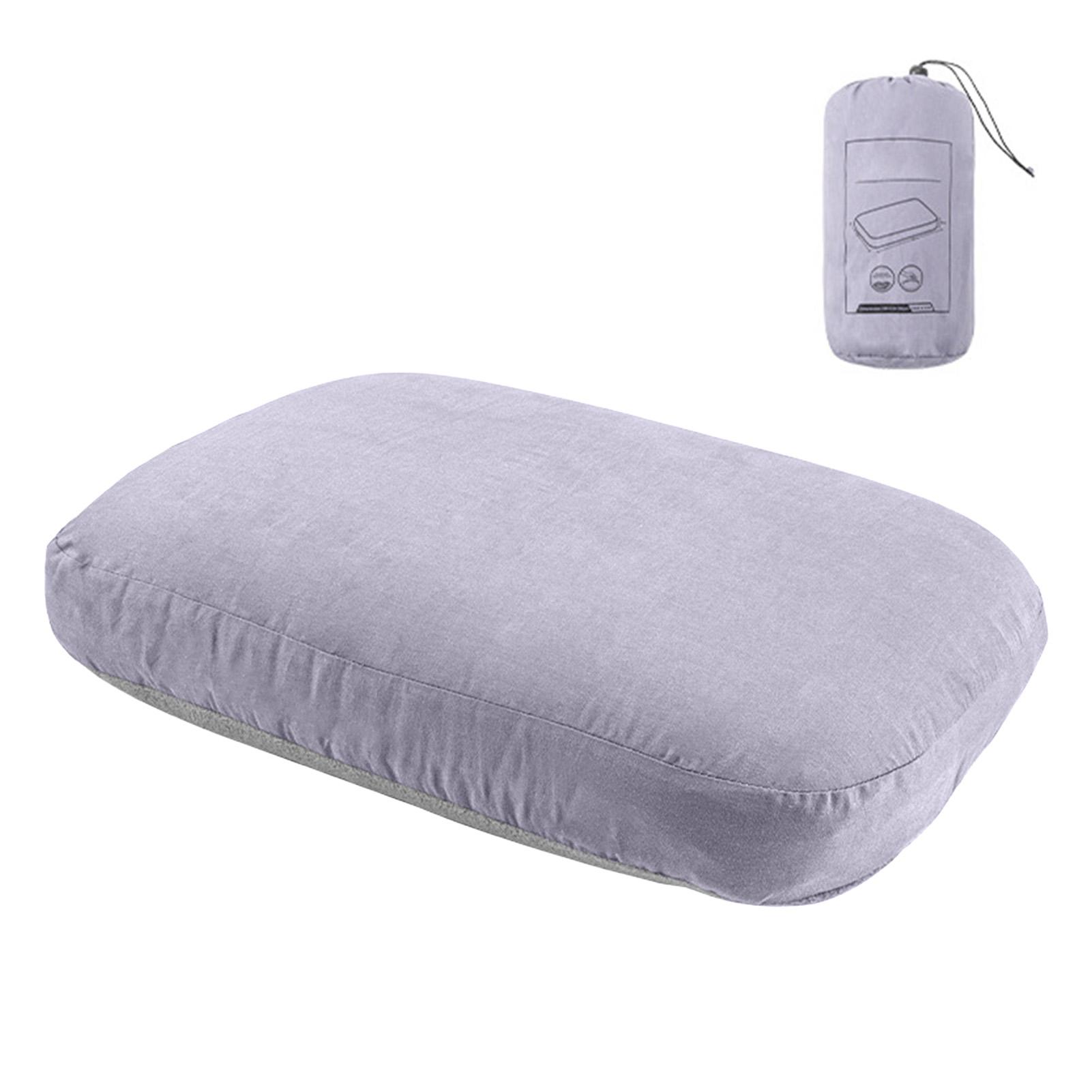 Memory Foam Camping Pillow Portable Memory Foam Neck Pillow for Travel Slow Rebound Camping Pillow Travel Pillow for фиолетовый