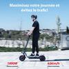 Trottinette Électrique Pliable pour Adulte i10pro - Autonomie 60km - Moteur 1000W - Batterie 15Ah -Pneus 10'' - 4 Vitesses - APP